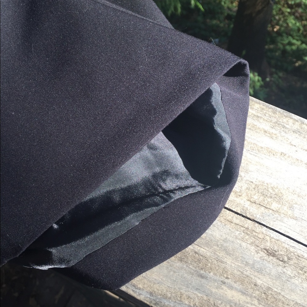 Worthington suiting fabric black taylored midi slip pencil skirt - Picture 6 of 9